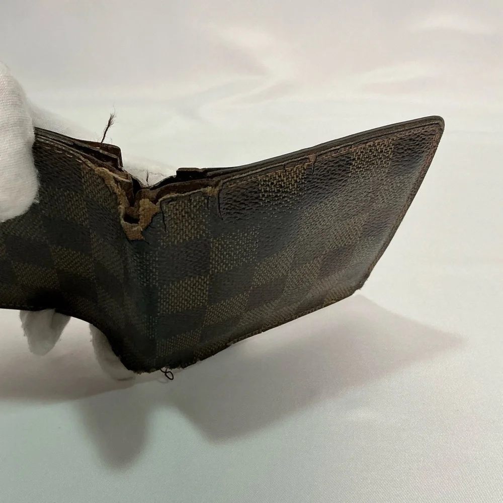 Louis Vuitton Damier Ebene Bifold Checkered Brown Wallet project